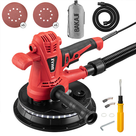 Levigatrice per Muro Soffitto Carteggiatrice Cartongesso Pareti con Sacco 1280W