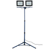 Kit 2 Fari a Led 100W con Sostegno Treppiedi Pieghevole Regolabile 4000K Cavo 3mt