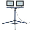 Kit 2 Fari a Led 100W con Sostegno Treppiedi Pieghevole Regolabile 4000K Cavo 3mt