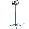 Kit 2 Fari a Led 100W con Sostegno Treppiedi Pieghevole Regolabile 4000K Cavo 3mt