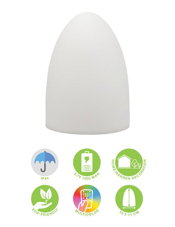 Lampada LED Multicolore di forma Ovale