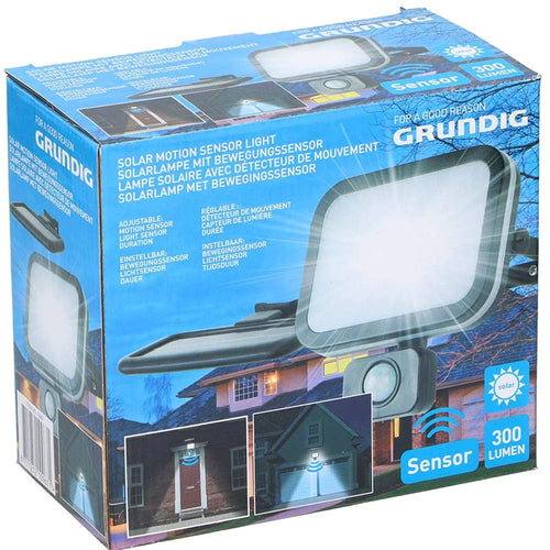 Faro LED con Pannello Solare Luce Esterno con Sensore di Movimento 300LM