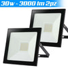 Set 2 Fari LED 30W Alta Luminosità 3000lm Bianco Freddo Esterno Slim IP65