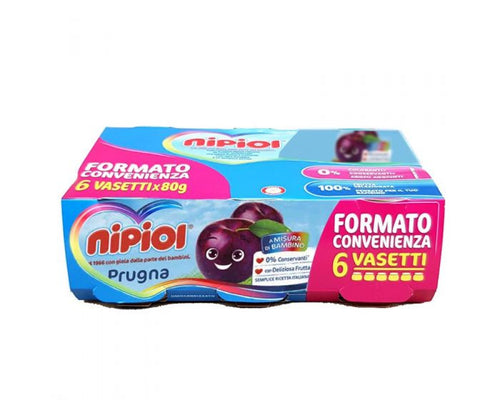 Nipiol omogeneizzato prugna 6x80g