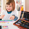 Valigetta in Legno Pittore 78pz Colori Pittura Pastelli Acquerelli Professionale