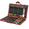 Valigetta in Legno Pittore 78pz Colori Pittura Pastelli Acquerelli Professionale