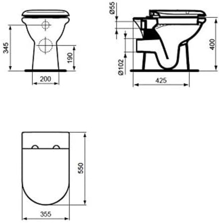 Ideal Standard Esedra T627701 - Copriwater termoindurente ORIGINALE