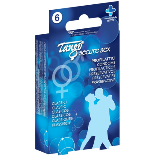 Preservativi Naturali Lubrificati Condom Classici in Lattice 6 pz Ultra Sicuri