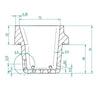 Assieme cestello braciere per stufe a pellet BRA_113X93