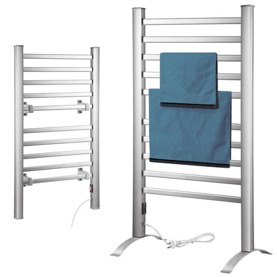 Scaldasalviette Termoarredo Elettrico da Bagno 2in1 Asciugabiancheria 10 Elementi