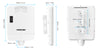 Switch Gigabit 5 porte PoE Passante / Extender 4 porte PoE+ per Esterno