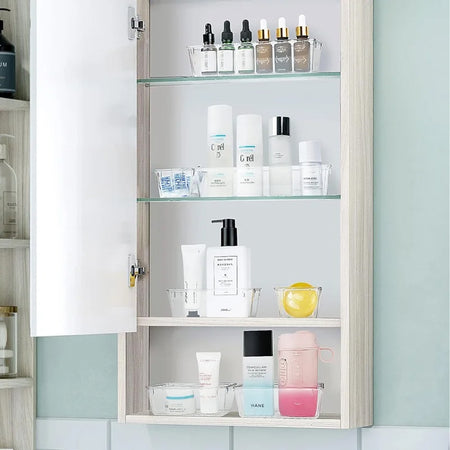 Kit 25 pezzi Organizer per Cassetti Casa Ufficio in Plastica Trasparente