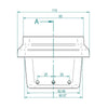 Assieme cestello braciere per stufe a pellet BRA_113X93