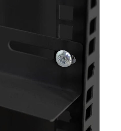 Coppia staffe a L Laterale per Rack 19'' a Muro Prof. 600mm Nero