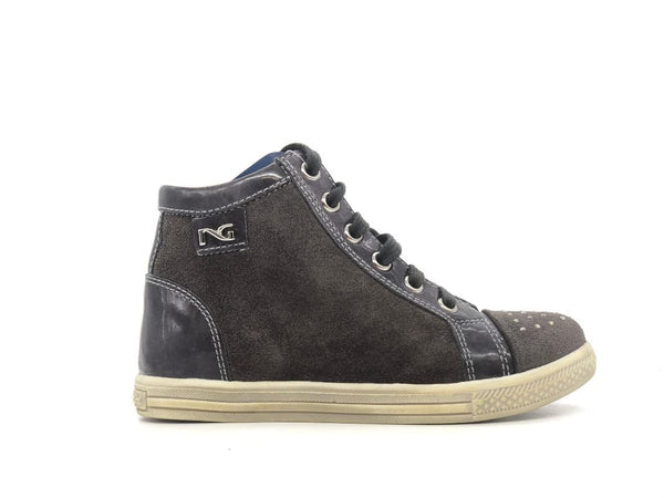 NERO GIARDINI Sneakers alta bambina carbone antra