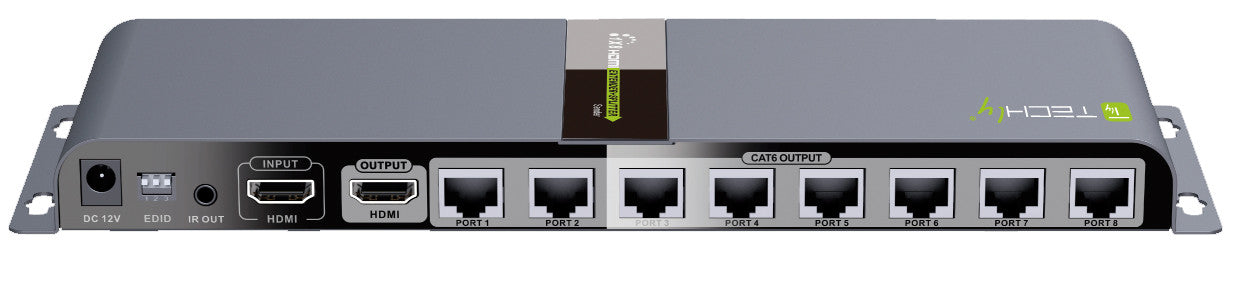 Extender Splitter HDMI 1x8 con IR su Cavo Cat. 6 fino a 40m