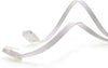 Cavo di Rete Patch Piatto in CCA Cat.5E Bianco UTP 3 metri