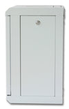 Armadio Rack 10'' a muro 9 unità con pannelli asportabili Grigio prof. 300 mm