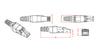 Plug Modulare RJ45 Cat.6A Schermato Toolless