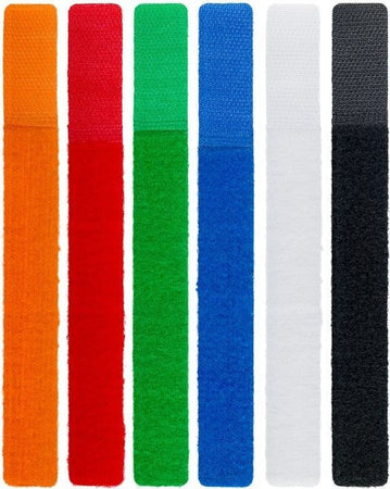 Fascette Fermacavo Multicolor in Velcro Set da 6 pz