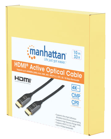 Cavo Plenum-Rated HDMI Attivo in Fibra Ottica 10m