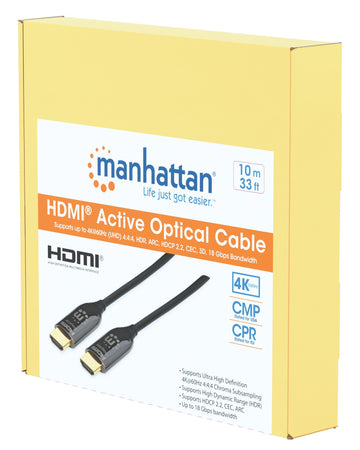 Cavo Plenum-Rated HDMI Attivo in Fibra Ottica 10m