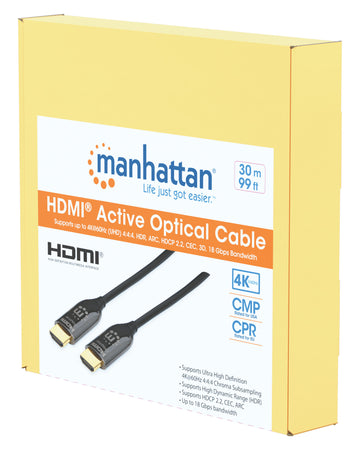 Cavo Plenum-Rated HDMI Attivo in Fibra Ottica 30m