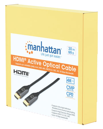 Cavo Plenum-Rated HDMI Attivo in Fibra Ottica 30m