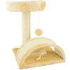 Tiragraffi Per Gatti Con Gioco Pallina H 50cm Sisal Gioco Topolino Tunnel Beige