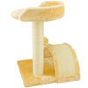 Tiragraffi Per Gatti Con Gioco Pallina H 50cm Sisal Gioco Topolino Tunnel Beige