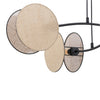 Lampada A Sospensione 4 Luci Moderna Motif In Acciaio Effetto Naturale