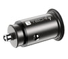 Mini Caricatore da Auto USB-A e USB-C&trade Ricarica rapida 38W Metallo Nero