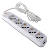 Presa Multipla a 5 Posti Italiana Bipasso/Schuko Spina 10A