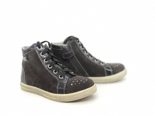 NERO GIARDINI Sneakers alta bambina carbone antra