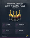 Connettore a Banana SimpleLock 6.0 mm² 2 coppie (2x2 connettori)