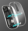 Mouse Ottico Wireless 800-1600 dpi con Micro Ricevitore USB Nero Trasparente