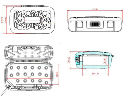 Cassaforte Portatile Cassetta di Sicurezza a Combinazione