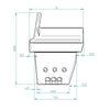 Assieme cestello braciere per stufe a pellet BRA_136X92