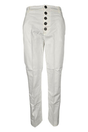 Dondup Pantaloni Bianco da donna