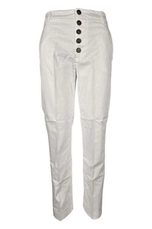 Dondup Pantaloni Bianco da donna
