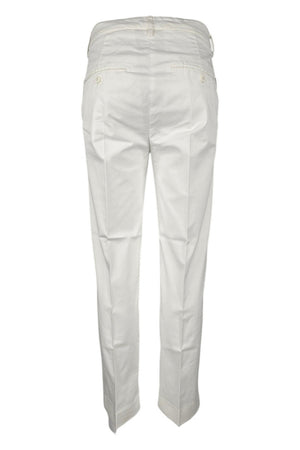 Dondup Pantaloni Bianco da donna