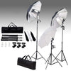 Kit per Studio Fotografico Professionale con Set di Luci e Fondale Verde