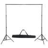 Kit per Studio Fotografico con Set Luci Softbox Fondale Nero e Riflettore 5 in 1