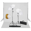 Set Completo per Studio Fotografico con Ombrelli Luci Fondale Bianco Riflettore