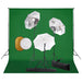 Set Completo per Studio Fotografico con Ombrelli Luci Fondale Bianco e Riflettore