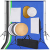 Set Completo per Studio Fotografico con Softbox Fondali Multicolore e Riflettori