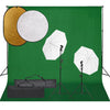 Kit Luci Softbox Professionale con Fondale Verde e Riflettore per Studio Foto