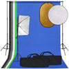 Kit per Studio Fotografico con Softbox Fondale e Riflettore 5 in 1 Portatile