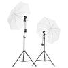 Kit Studio Fotografico con Set Luci Ombrelli Fondale e Riflettore Portatile