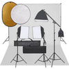 Kit Studio Fotografico con Set Luci Ombrelli Fondale e Riflettore Portatile